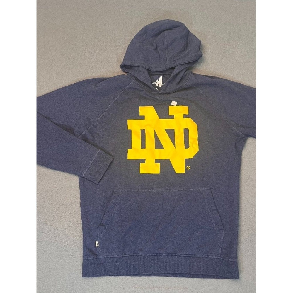 Notre Dame Johnnie O Hoodie Men's Size Small Blue Play Like A Champion Football